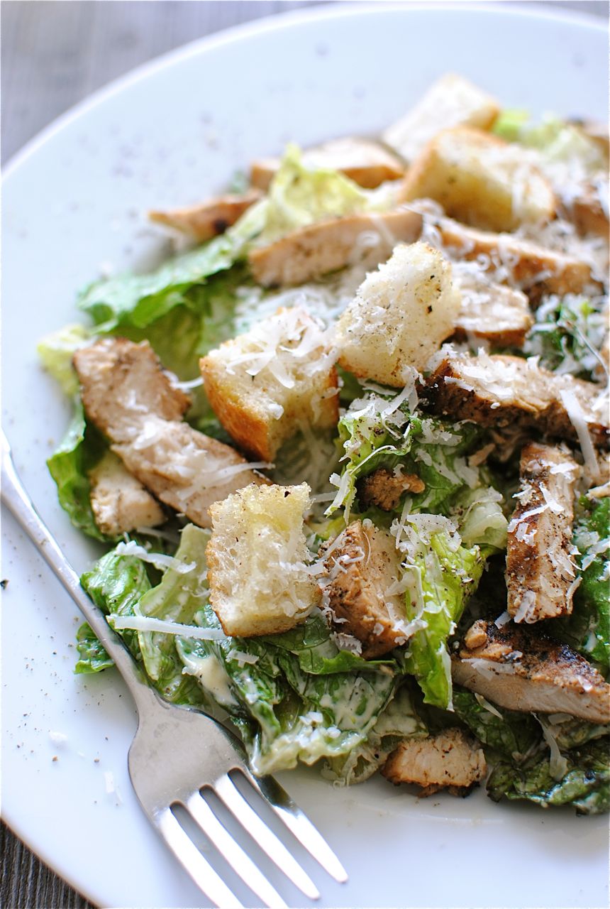 Classic Chicken Caesar Salad | Bev Cooks