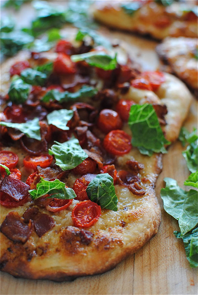 Potato, Leek and Bacon Pizza - Bev Cooks