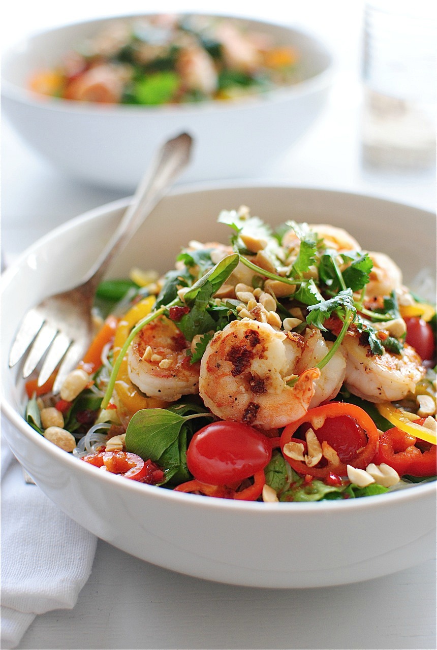 Thai Shrimp Salad | Bev Cooks
