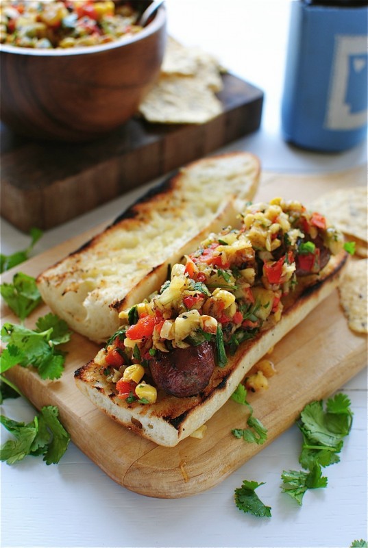Grilled Pineapple and Corn Salsa / Bev Cooks