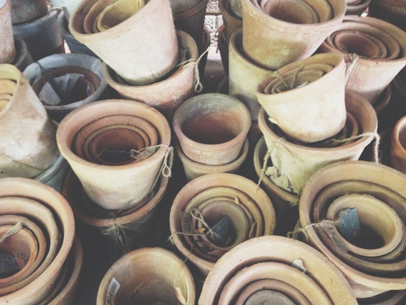 Clay pots that I'm obsessed with.