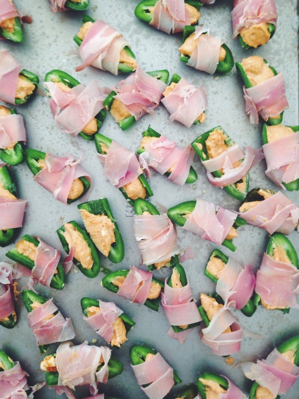 Prosciutto-Wrapped BBQ Jalapeno Poppers