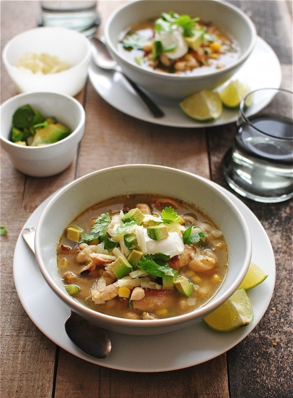 Salsa Verde Chicken Soup / Bev Cooks