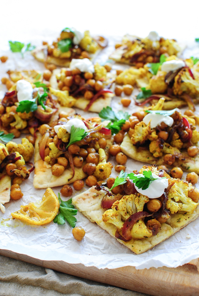 Roasted Indian Cauliflower and Chickpeas