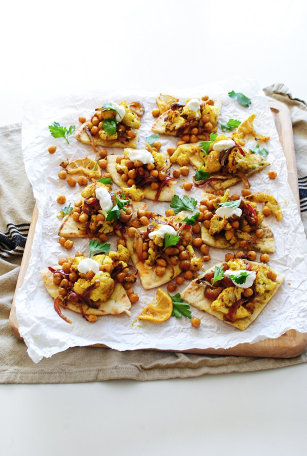 Roasted Indian Cauliflower and Chickpeas