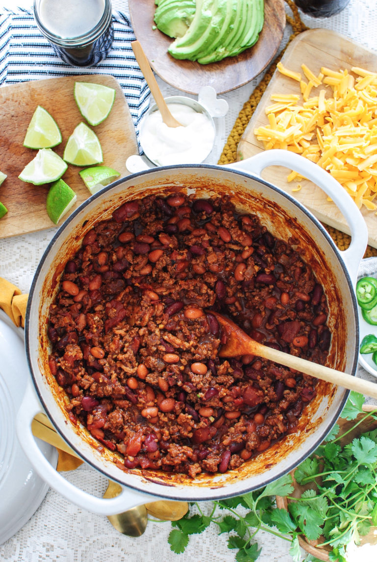 Classic Beef and Bean Chili with J.R. Watkins | Bev Cooks