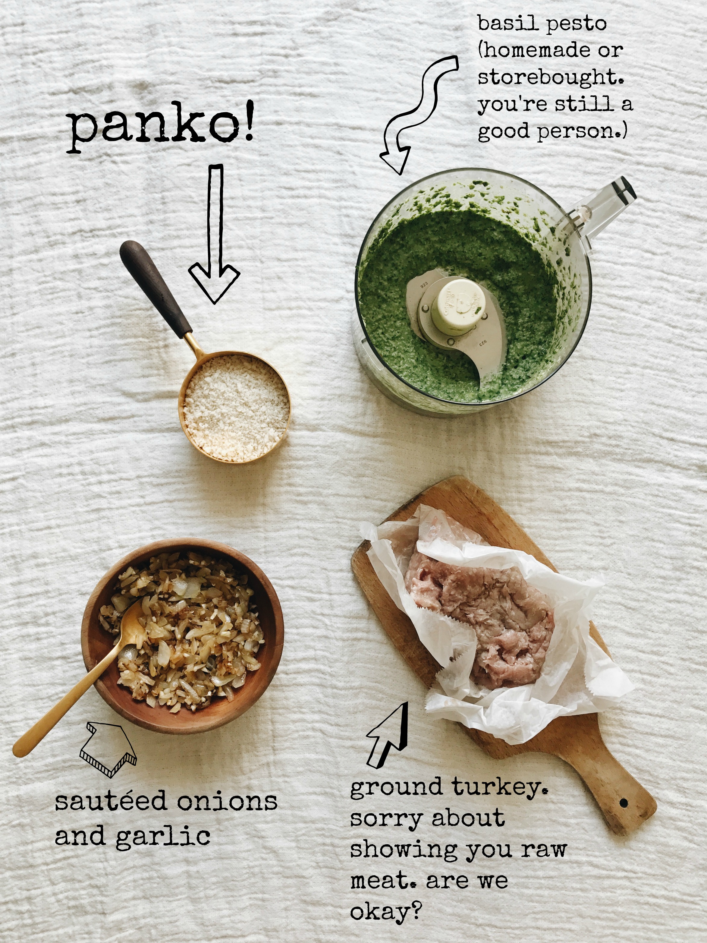 Turkey Pesto Meatloaf / Bev Cooks