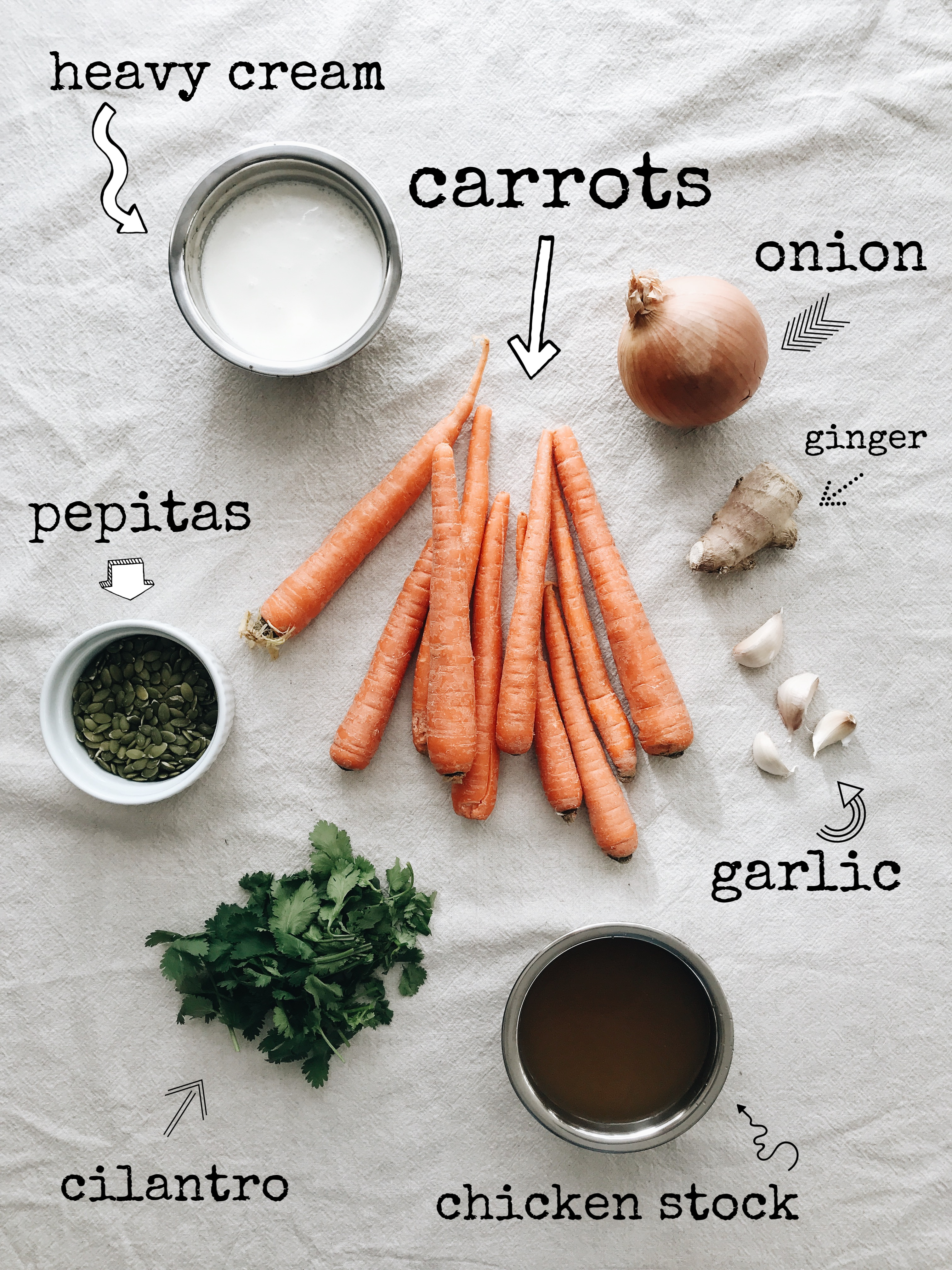 Creamy Roasted Carrot Ginger Soup