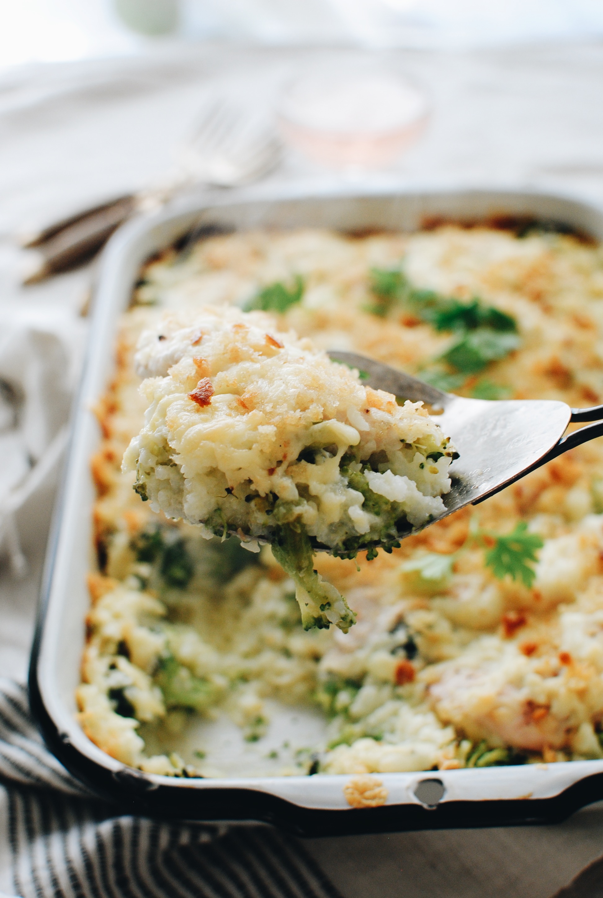 Broccoli, Cheese and Rice Casserole / Bev Cooks