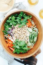 Loaded Thai Chicken Salad / Bev Cooks