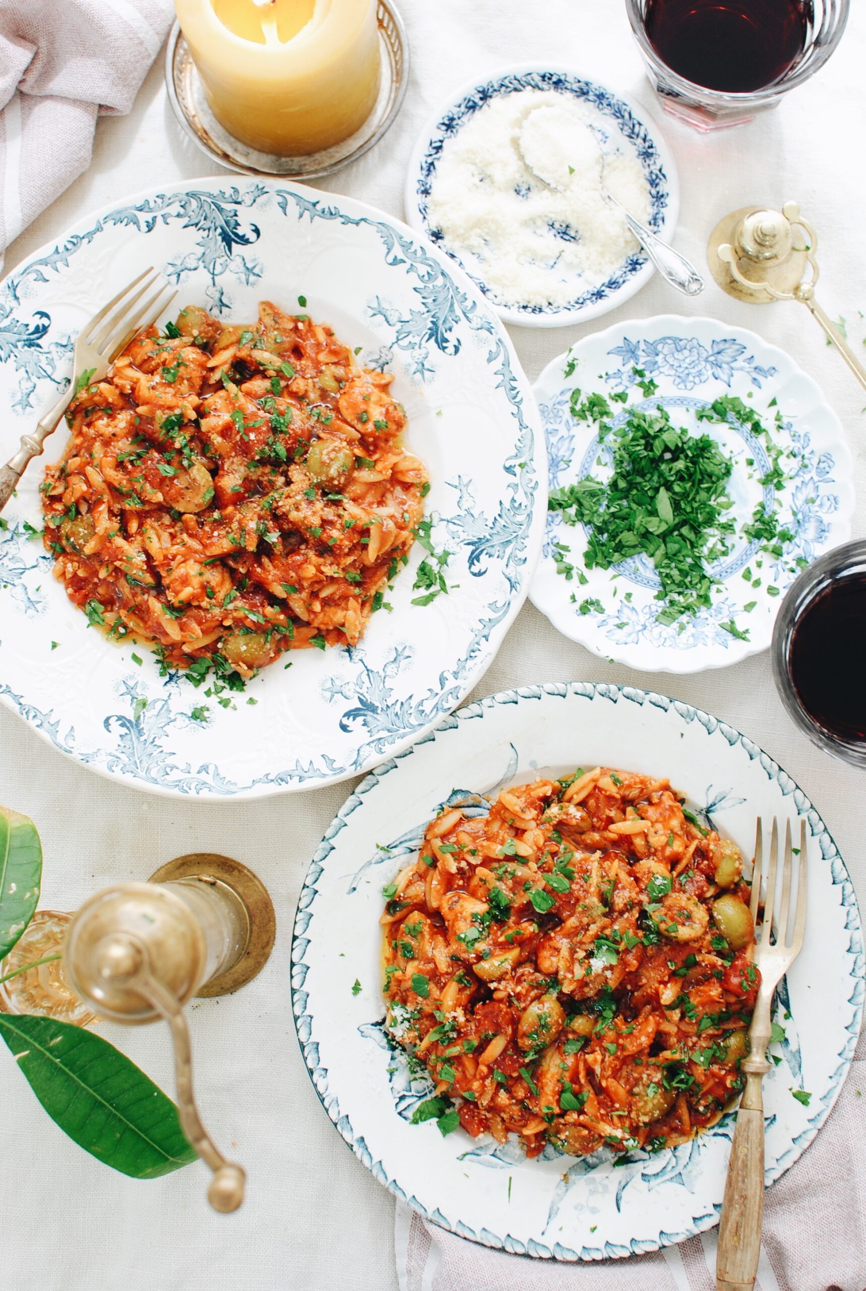 Skillet Tex-Mex Orzo with Jalapeno Chicken Sausages - Bev Cooks