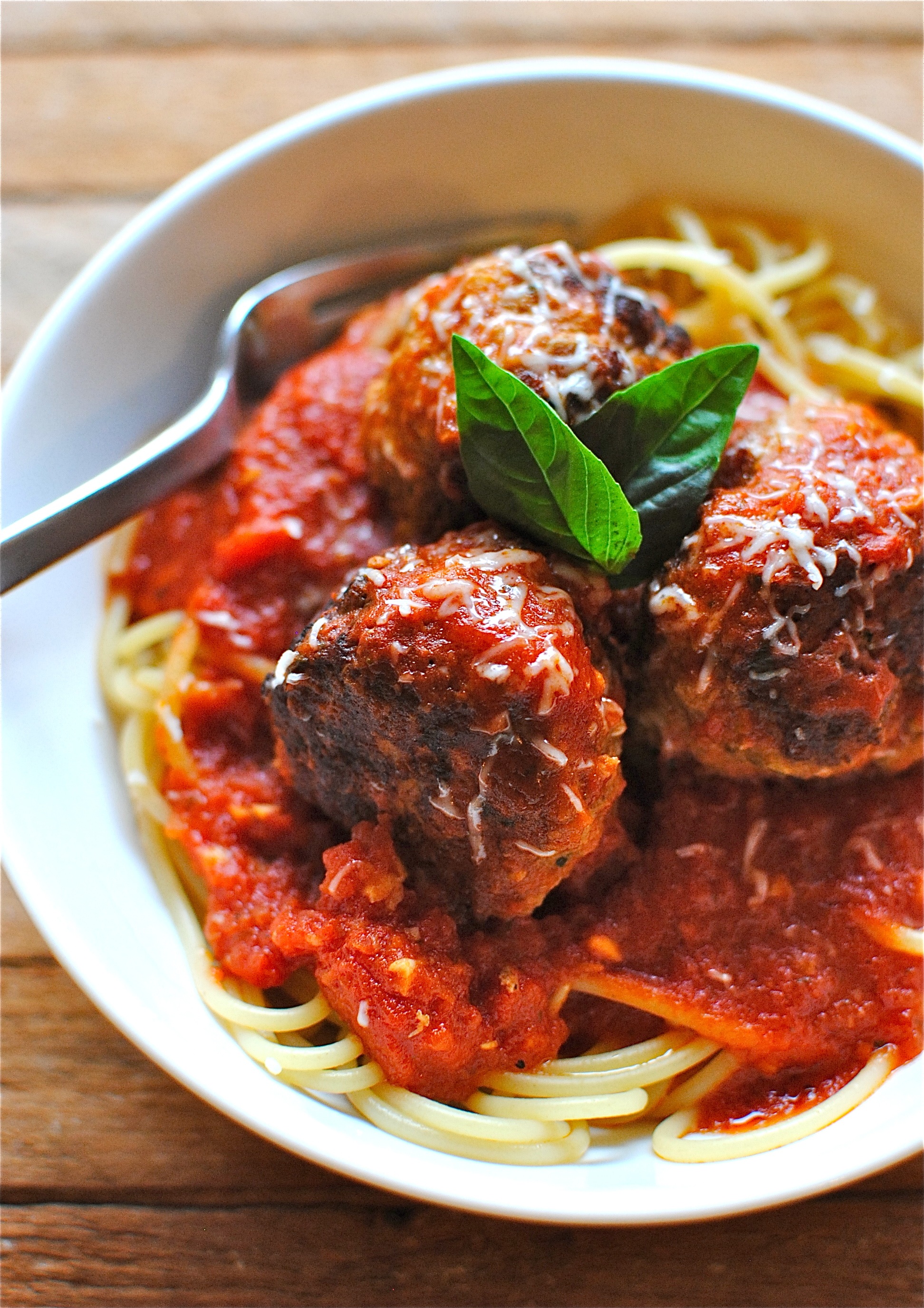 Spaghetti and Meatballs - Bev Cooks