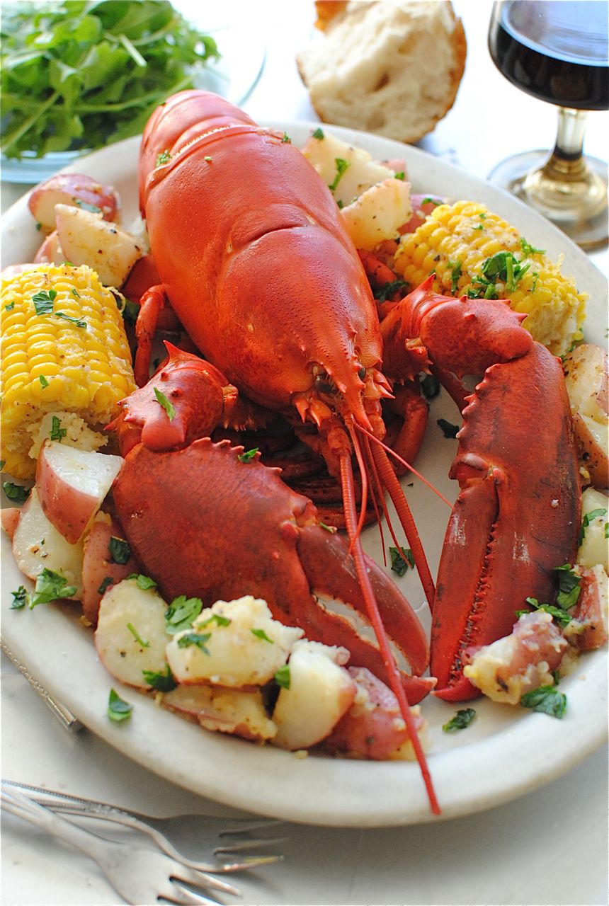 Fresh Lobster with Potatoes and Corn | Bev Cooks