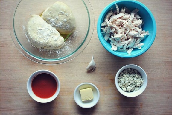 Buffalo Chicken Pull-Apart Bread / Bev Cooks