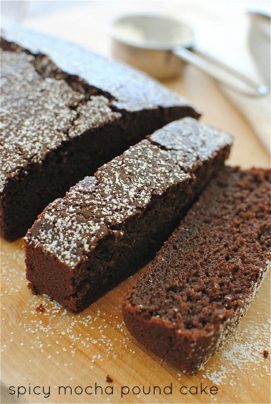 Spicy Mocha Pound Cake - Bev Cooks