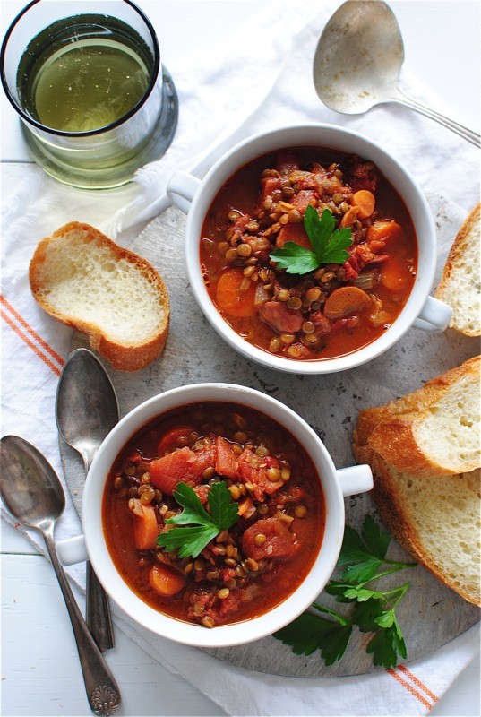 Lentil and Tomato Soup - Bev Cooks