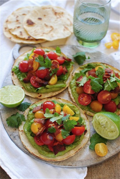 BLT Tostadas - Bev Cooks