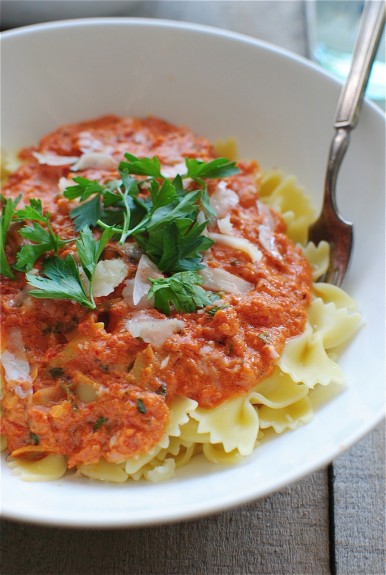 Creamy Sun-Dried Tomato Pasta - Bev Cooks