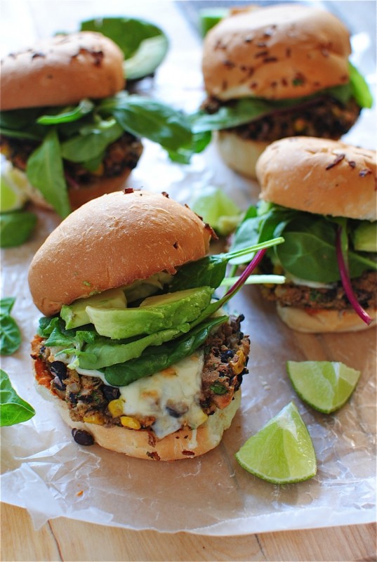 Chipotle Black Bean Burger / Bev Cooks