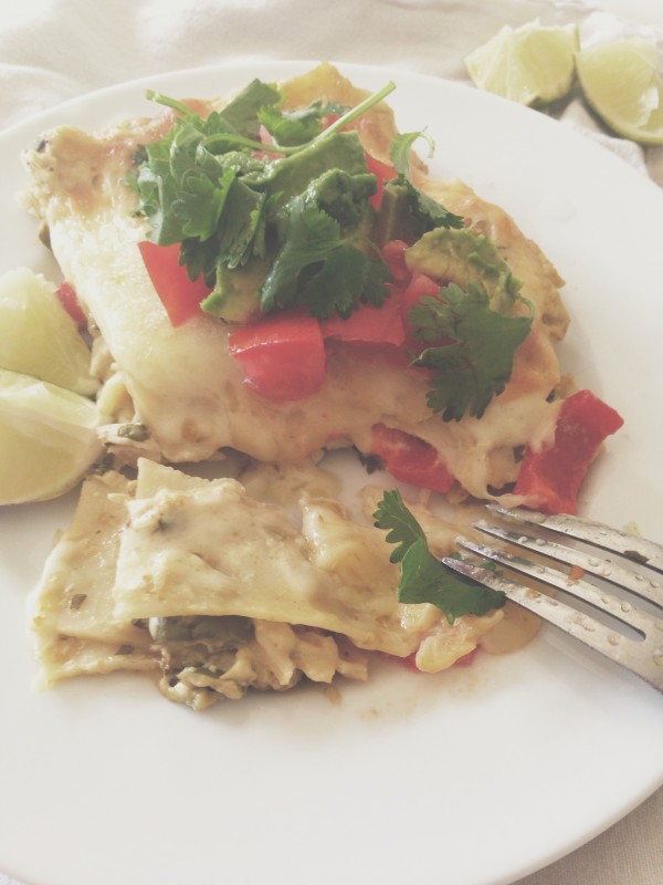 Creamy Chicken and Jalapeno Lasagna