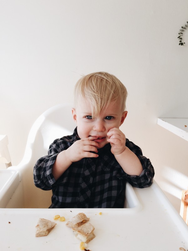 Will's first haircut. AKA: Bye Bye Mullet