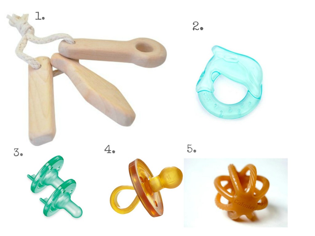 Favorite teethers and pacis