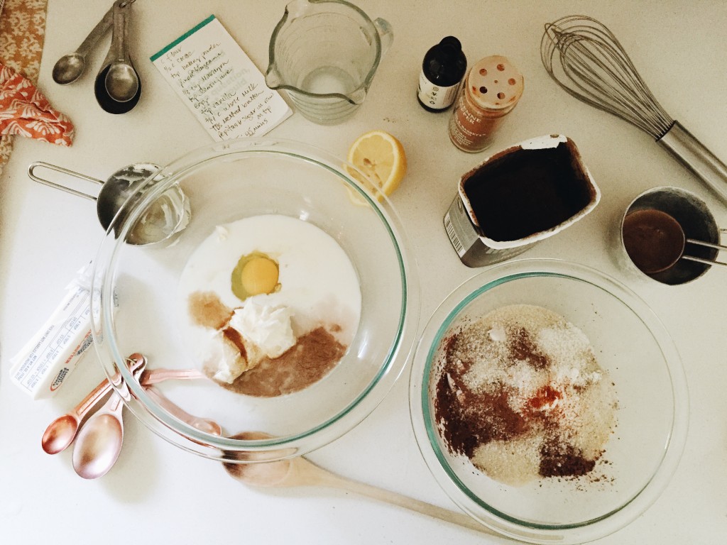 Mini Chocolate Mascarpone Loaf / Bev Cooks