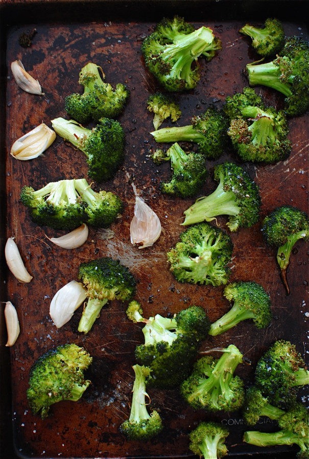 Roasted Broccoli Pesto / Bev Cooks