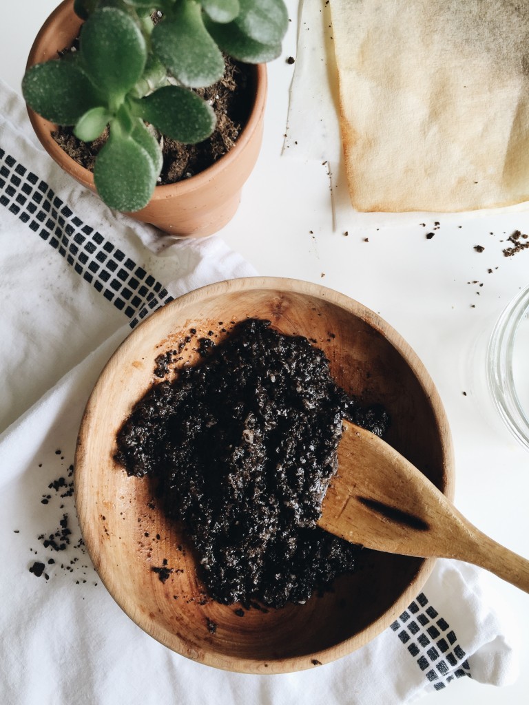 DIY: Coconut Coffee Scrub / Bev Cooks