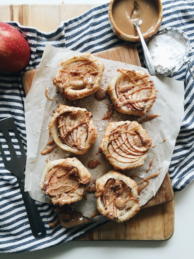 Apple Pastries with Homemade Dulce de Leche / Bev Cooks