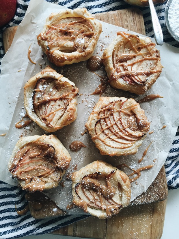 Apple Pastries with Homemade Dulce de Leche / Bev Cooks
