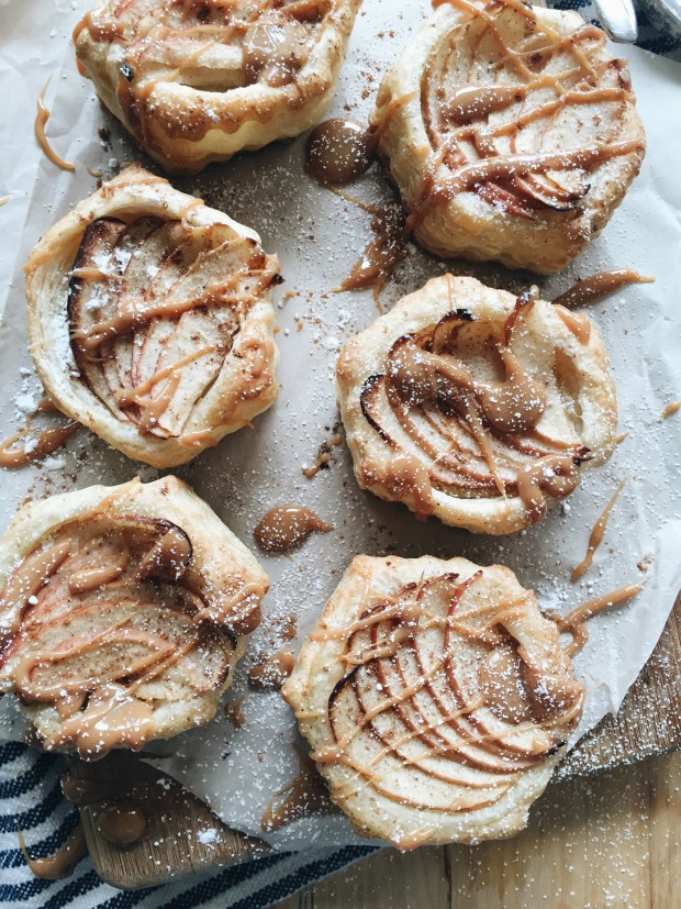 Apple Pastries with Homemade Dulce de Leche / Bev Cooks