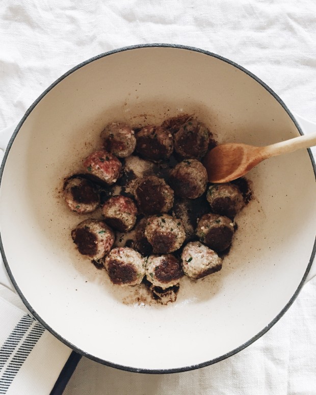 Spaghetti and Meatball Soup / Bev Cooks