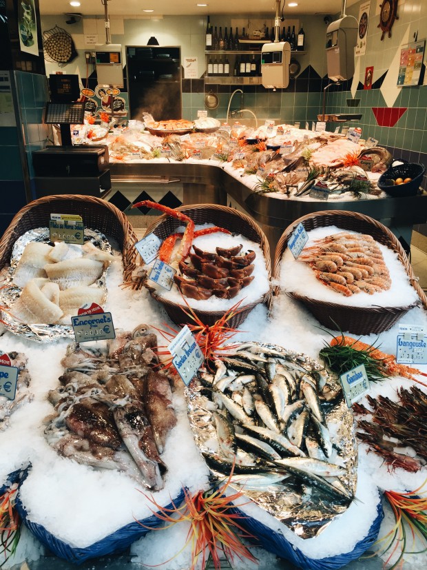 Fish market in Paris, France