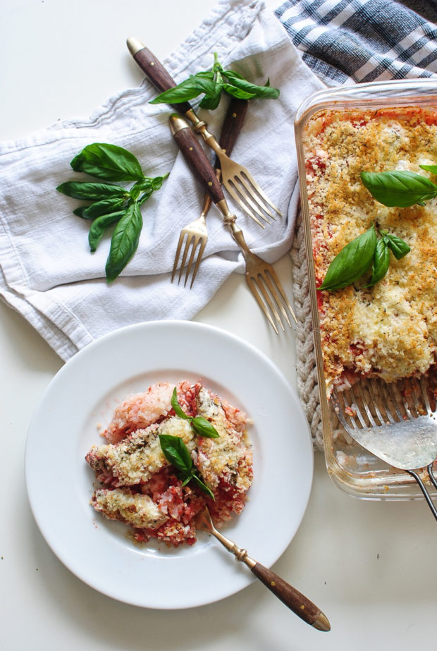 Italian Chicken and Rice Casserole / Bev Cooks