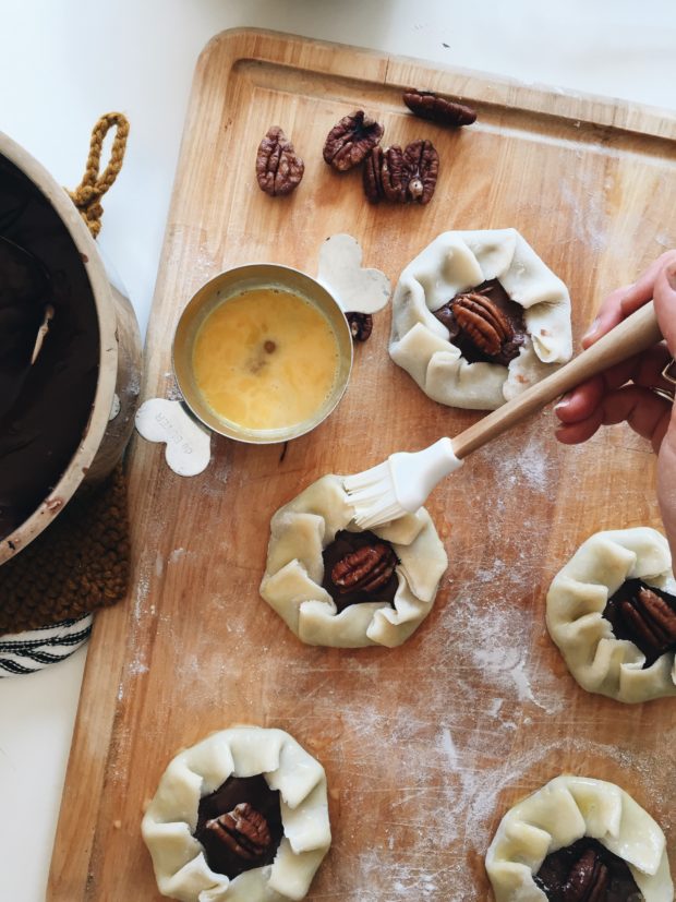 Mini Chocolate Pudding Galettes / Bev Cooks