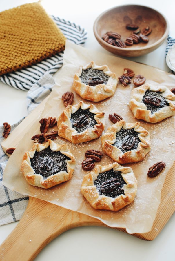 Mini Chocolate Pudding Galettes / Bev Cooks