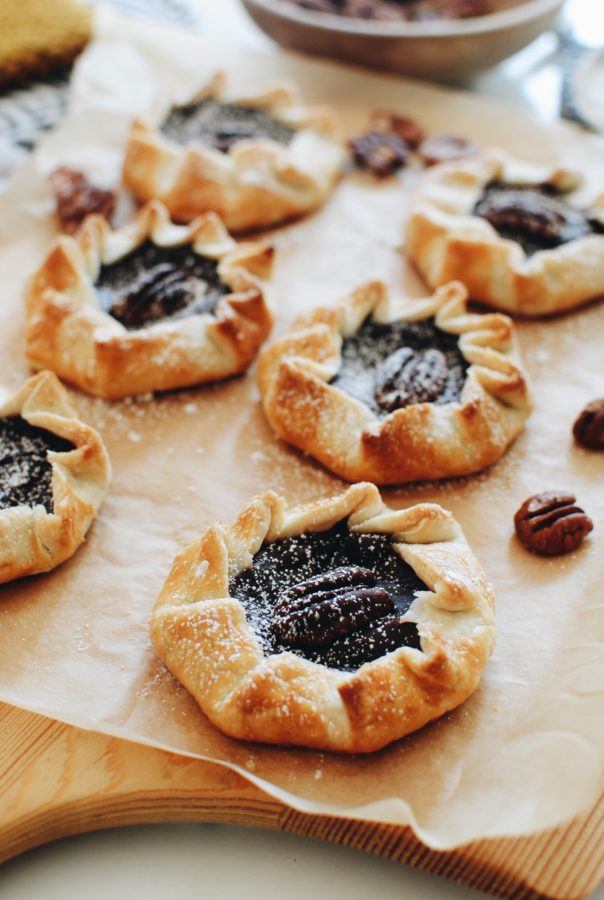 Mini Chocolate Pudding Galettes / Bev Cooks