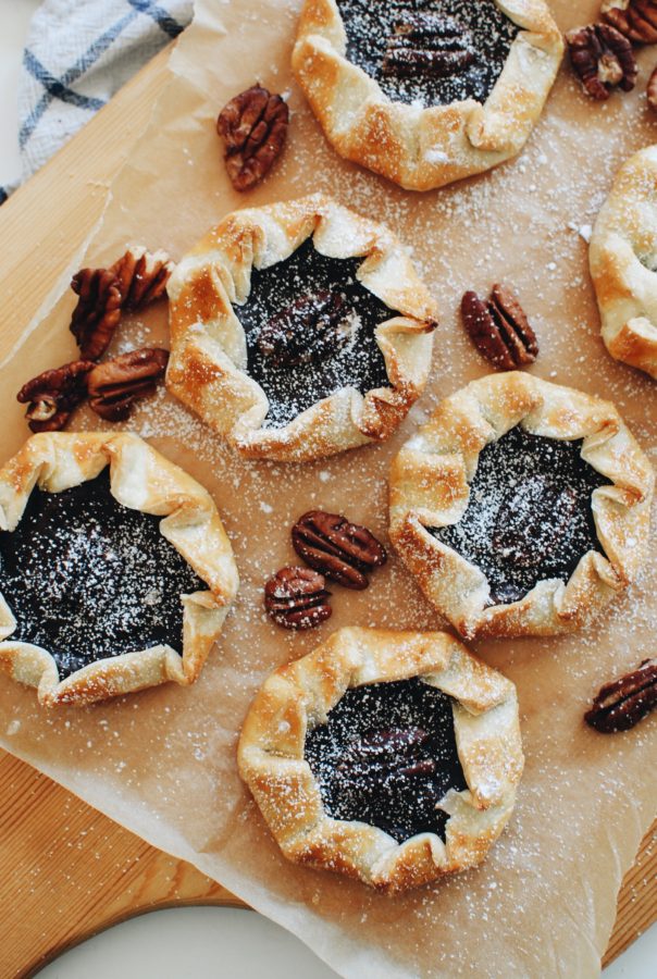 Mini Chocolate Pudding Galettes / Bev Cooks