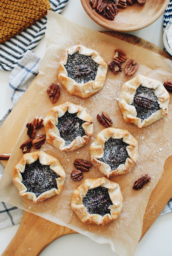 Mini Chocolate Pudding Galettes / Bev Cooks