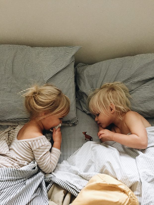 Toddlers in bed