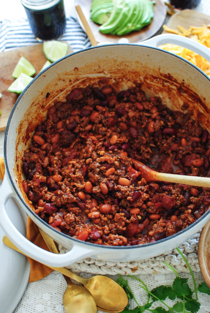 Classic Beef and Bean Chili with J.R. Watkins - Bev Cooks