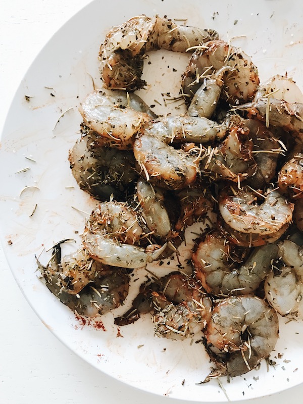 Shrimp Po' Boy Panzanella / Bev Cooks