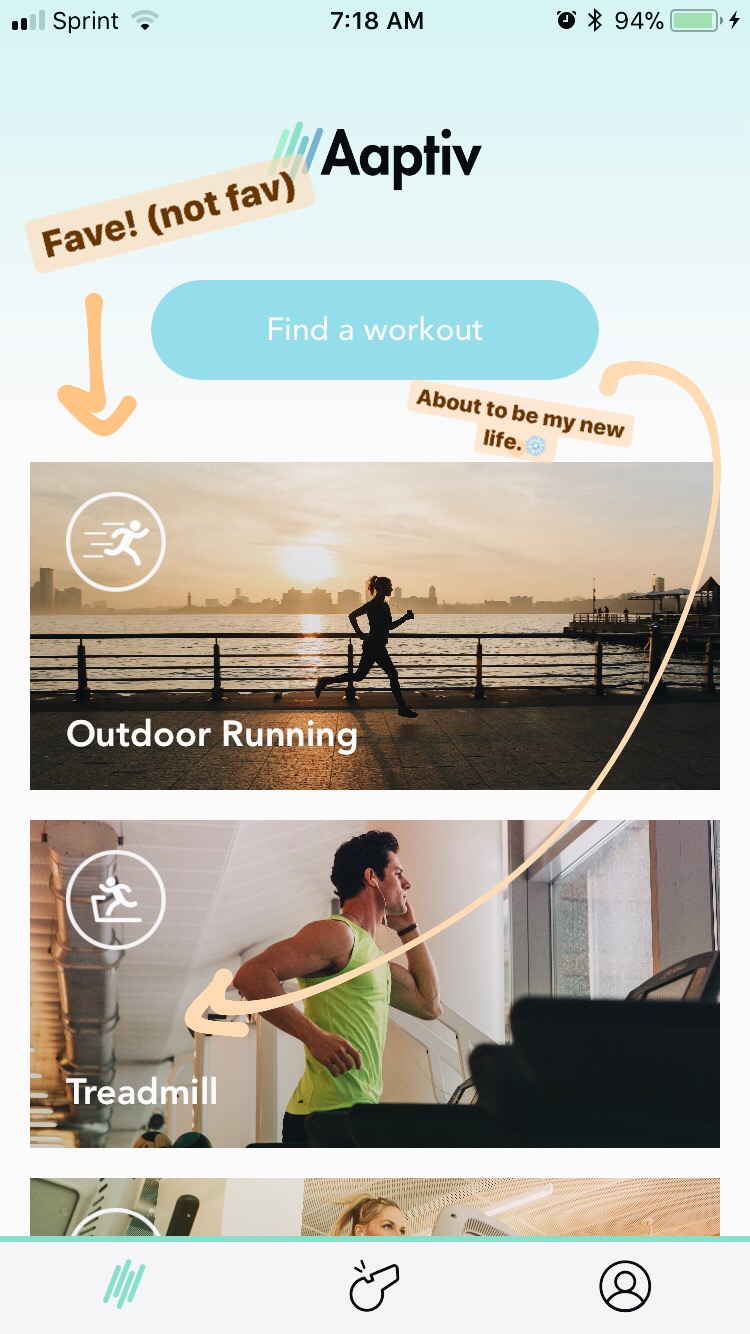 aaptiv marathon training