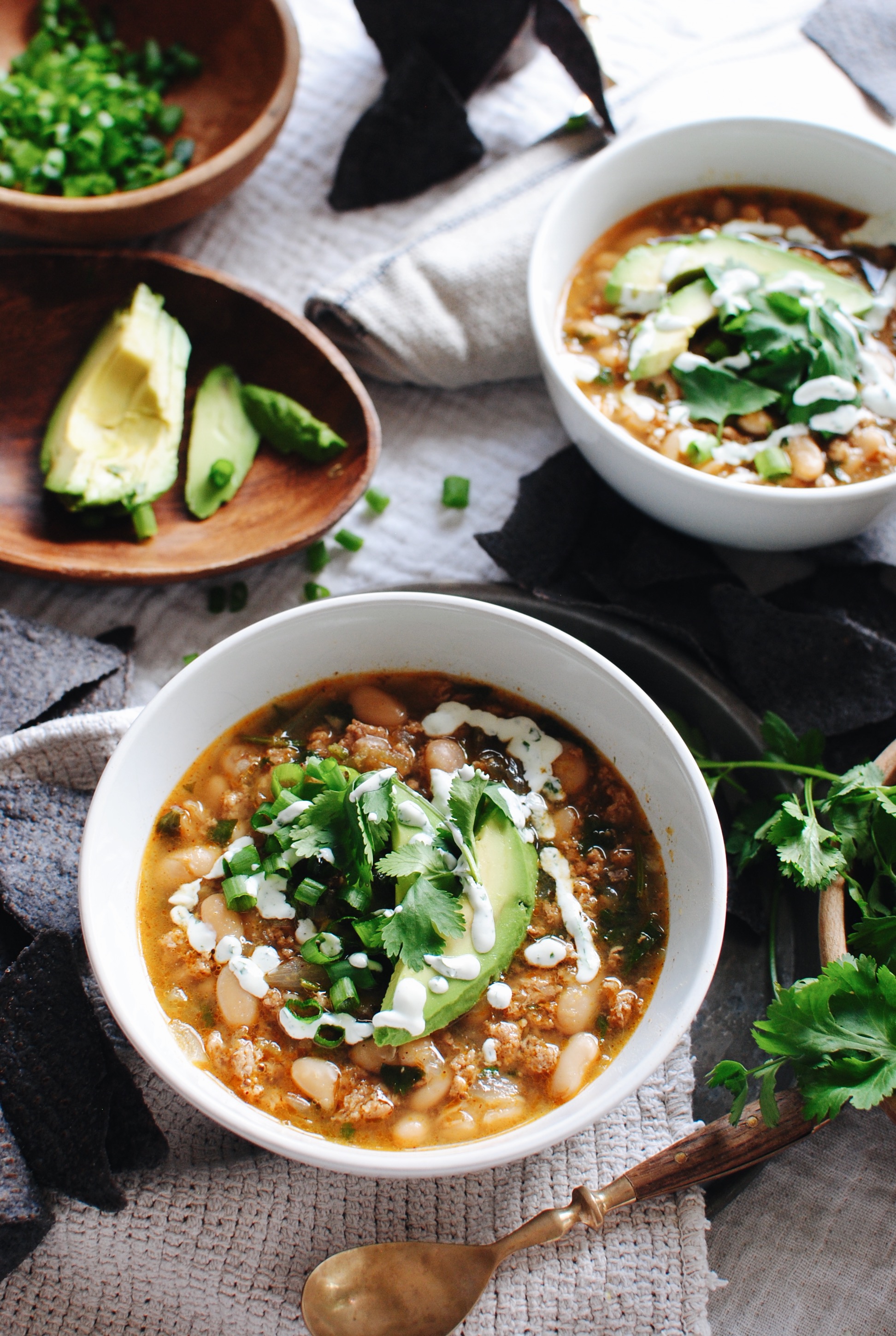 Short Cut Salsa Verde Turkey Soup - Bev Cooks