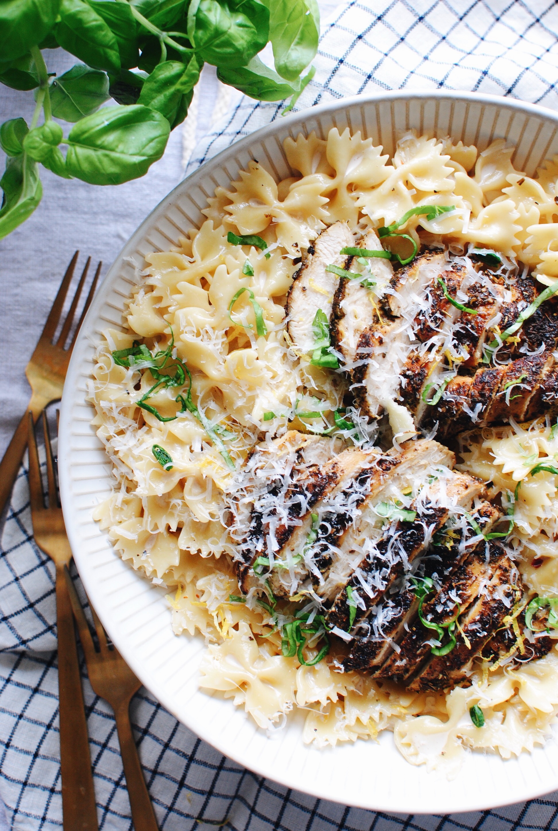 Creamy Chicken And Farfalle Pasta Bev Cooks