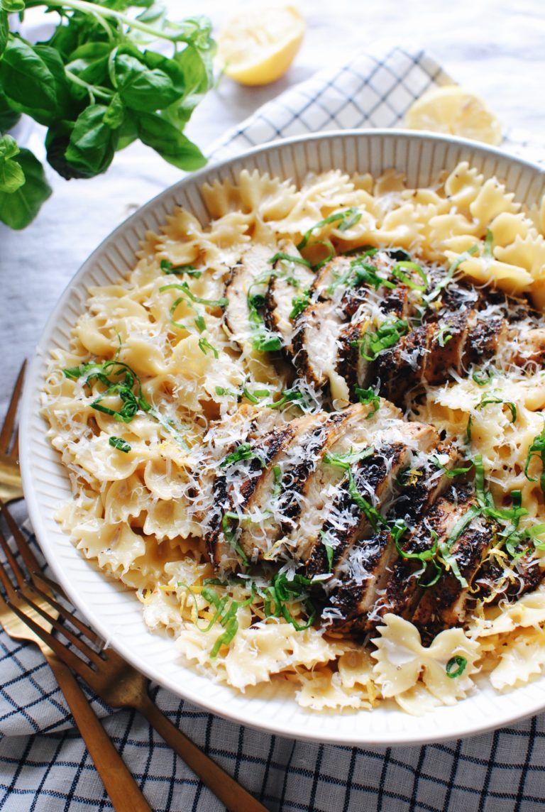 Creamy Chicken And Farfalle Pasta - Bev Cooks