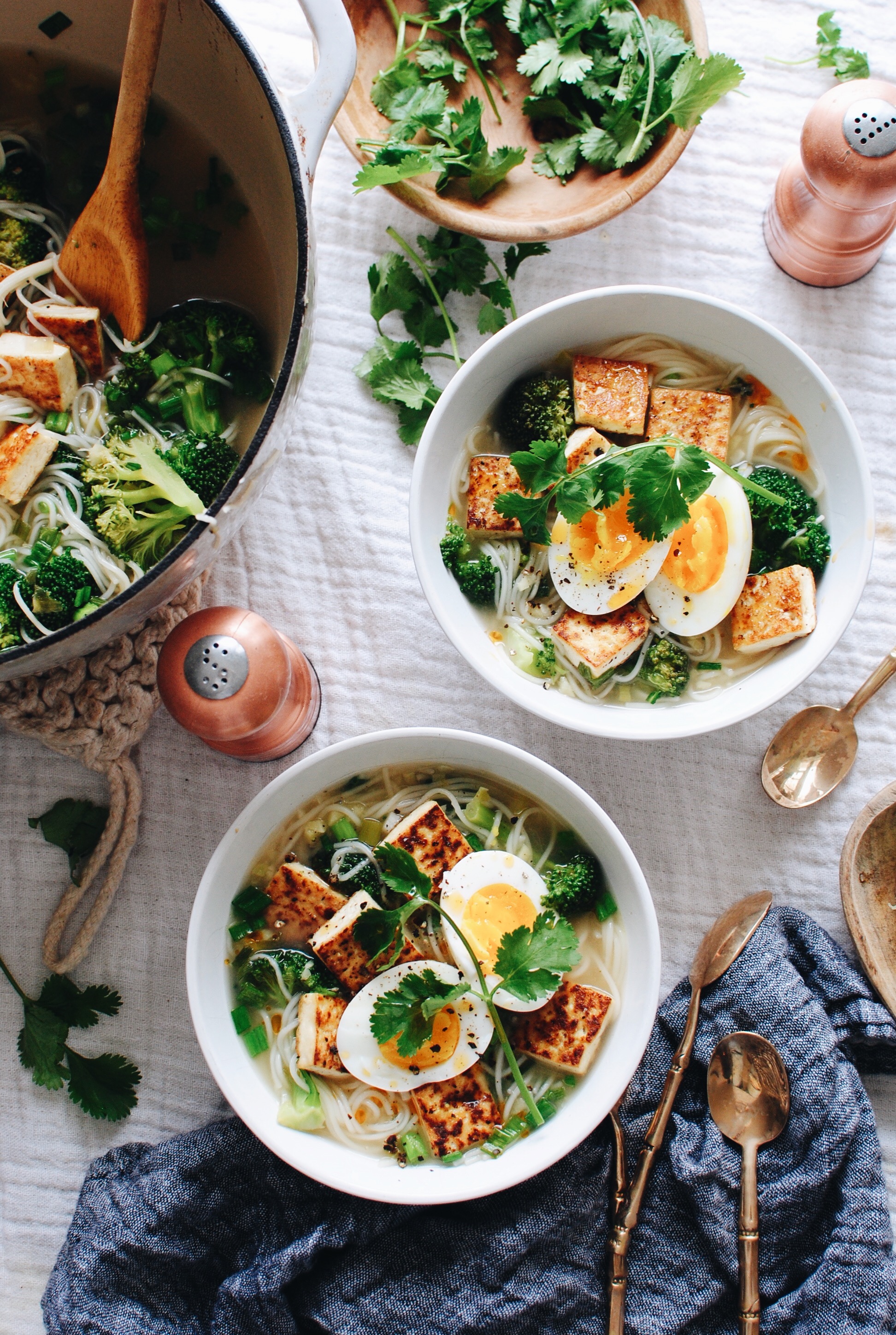 Somen Noodle and Tofu Soup - Bev Cooks