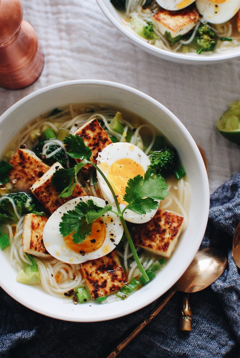 Somen Noodle and Tofu Soup | Bev Cooks