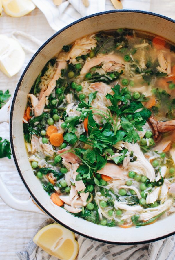 Spring Chicken and Rice Soup - Bev Cooks